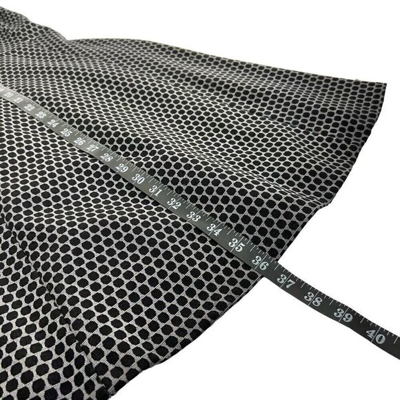 Theory Silver & Black Small Trekana Circuit Fit and Flare Dress Size 4 - Picture 8 of 12